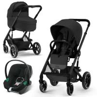 Детская коляска Cybex Balios S Lux 3 в 1 (2023г), Moon Black (+дождевик)