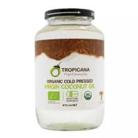 Кокосовое масло холодного отжима Tropicana Coconut Oil 100% в стеклянной банке 670 мл