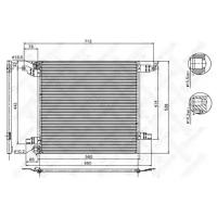 радиатор кондиционера MB W163 all 00 STELLOX 1045221SX