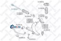 STELLOX 5517003SX 55-17003-SX_тяга рулевая\ Subaru Legacy B12 00-03