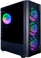 Корпус 1STPLAYER DK D4 Metal Mesh Black ATX, mATX, Midi-Tower, без БП, с окном, подсветка, 2xUSB 2.0, USB 3.0, Audio (D4-BK-4G6)