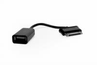 Кабель-переходник OTG Samsung 30-pin -> USB 2.0 F для подключения внешних USB-устройств к Samsung GalaxyTab,Tab 2, Note. Замена EPL-1PL0BEGSTD. Черный