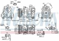 Компрессор кондиционера BMW NISSENS 89585