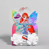 WINX Заколки с цветком винкс, 2 шт 6 х 7,2 см