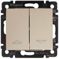 Legrand Переключатель управления жалюзи Legrand Valena Valena 10A 250V электрическая блокировка слоновая кость 774314