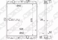 SAT Радиатор HYUNDAI HD72/HD78/COUNTY