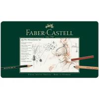 Набор художественных изделий Faber-Castell "Pitt Monochrome", 33 предмета, метал. кор