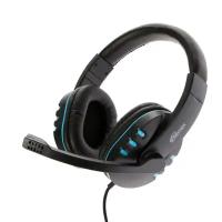 RITMIX Наушники Ritmix RH-555M Gaming, игровые, полноразмерные, микрофон, 2x3.5 мм, 1.8 м, синие