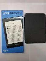 Электронная книга Amazon Kindle PaperWhite 2018 8Gb (синяя) + обложка черная