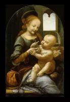 Репродукция "Леонардо Да Винчи - Мадонна с ребенком "