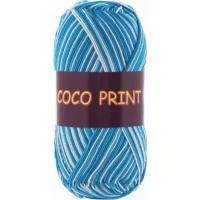 Пряжа vita cotton coco print, 100% хлопок, 50гр/240м 4668 голубой мел