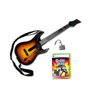 Guitar Hero World Tour. Комплект игра + контроллер гитара (Xbox 360) английский язык