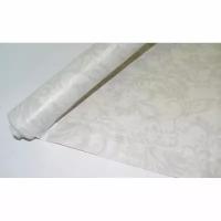 Скатерть одноразовая Vitto Prestige бумажная с полимерным покрытием в рулоне 120 см x 7 м белая