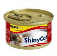 Gimpet Консервы для кошек Gimpet Shiny Cat, со вкусом цыпленка, 70 гр (7 штук)