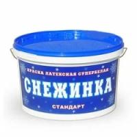 Краска водоэмульсионная «Снежинка» супер белая 14 кг