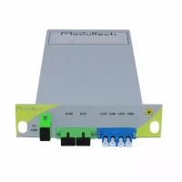 Mux CWDM, 2-канальный (1270, 1290, 1470,1490 нм) + TV 1550, одноволоконный, LGX 1/3