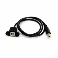 Кабель USB 2.0 B папа на USB 2.0 B мама (разъем), 50см