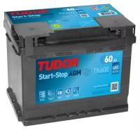 Аккумулятор TUDOR AGM Start-Stop TK600 обратная полярность 60 Ач