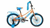 Детский велосипед FORWARD Azure 18 (2021)(бежевый-голубой)