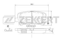 Колодки Торм. Диск. Задн. Acura Mdx Ii 06- Honda Pilot Ii 11- Zekkert арт. bs-2160