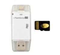 I-Flash-Device Флешка для Iphone/Ipad на 128 Gb со сменной микро SD