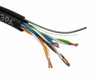 ЭРА Кабель витая пара U/UTP Cat5e 4x2x24 AWG CU PE + ТРОС OUTDOOR 305 м (1/18)