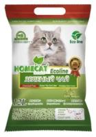 Homecat Наполнитель Зеленый чай комкующийся 12л