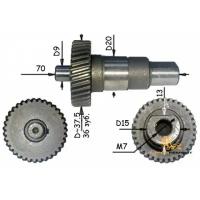 Шестерня ответная на валу для Rebir 5107 старая дисковая пила (1 засечка на валу)