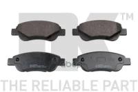 224572_Колодки Дисковые Передние! Citroen C1, Peugeot 107, Toyota Aygo 1.0/1.4Hdi 05> Nk арт. 224572