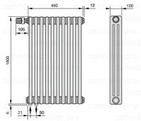 Радиатор отопления Zehnder 2180/9