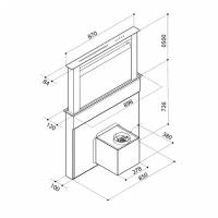 Вытяжка каминная Lex Touch 600 BL черный управление: сенсорное (1 мотор)