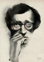 Интерьерный постер на стену картина для интерьера в подарок плакат "Woody Allen (Вуди Аллен)" размера 50х70 см 500*700 мм