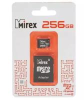 Карта памяти Mirex MicroSDXC 256Gb Class 10 UHS-I (13613-AD3UH256) + адаптером SD