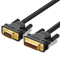 Кабель Ugreen DV102 DVI (24+5 pin) to VGA Cable (1 метр) чёрный (30741)