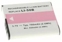 Аккумуляторная батарея iBatt 800mAh для Olympus SP-810 UZ, SP-800 UZ, TG-830, Tough 8000, VH-410, TG-835, Tough 8010, VH-520, mju 9000, mju 1010, Tough 6000