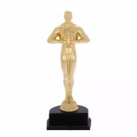 Наградная фигура мужская, "Оскар", подставка пластик черная, 9 x 24 см
