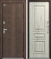 Дверь входная Центурион Т-3 Premium (левая, шоколад муар/дуб янтарный, 960)