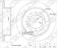 Диск Тормозной (Зад) Toyota Land Cruiser Prado (J90,J120) 96-09 / Lexus Gx470 02-09 / Toyota 4Runner Sat арт. ST-42431-60200