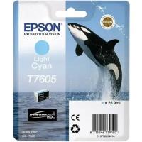 EPSON Картридж струйный Epson T7605 C13T76054010 светло-голубой для Epson SureColor SC-P600