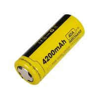 Аккумулятор Nitecore IMR NL26650A незащищенный 4000 mAh 3,7v FLAT TOP