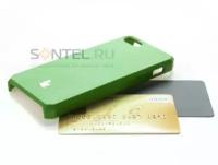 Накладка Jisoncase Executive для iPhone 5 зелёная