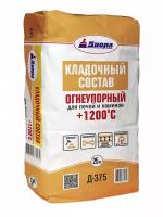 Кладочный состав для печей и каминов Диола "+1200" "Д-375", 25кг