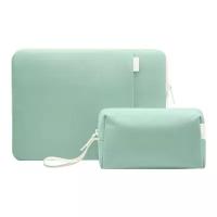 Tomtoc Папка Tomtoc TheHer Jelly Laptop Sleeve Kit 2-in-1 A23 для Macbook Pro/Air 14-13", Turquoise