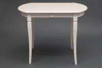 Стол обеденный Modena Ivory White овальный раскладной деревянный Tetchair