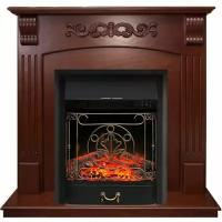 Угловой электрокамин Royal Flame Sorrento с очагом Majestic FX Black орех