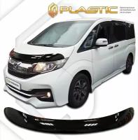 Дефлектор капота для Honda StepWagon 2015-2017 Classic черный