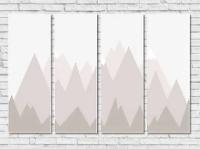 Модульная картина Горы в скандинавском стиле
