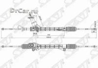 SAT Рейка рулевая VW POLO 10- LHD