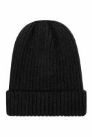 Шапка / Street Caps / Шапка из пряжи пастельных тонов / чёрный / (One size)