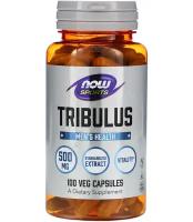 Травы для тестостерона Now, Tribulus 500 mg, 100 капсул, 500 мг